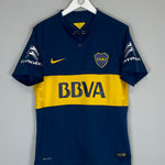 Shop 2013/14 BOCA JUNIORS *PLAYER ISSUE* HOME SHIRT (M) NIKE, classic football shirts, vintage football shirts & retro soccer jerseys at Cult Kits