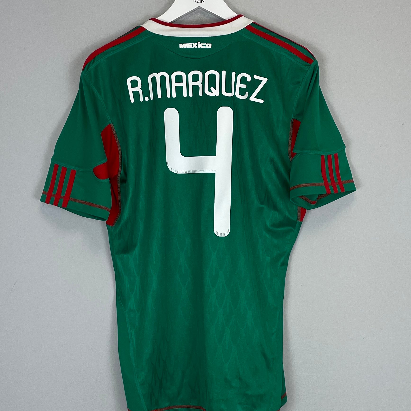 Shop 2010 MEXICO R.MARQUEZ #4 HOME SHIRT (M) ADIDAS, classic football shirts, vintage football shirts & retro soccer jerseys at Cult Kits