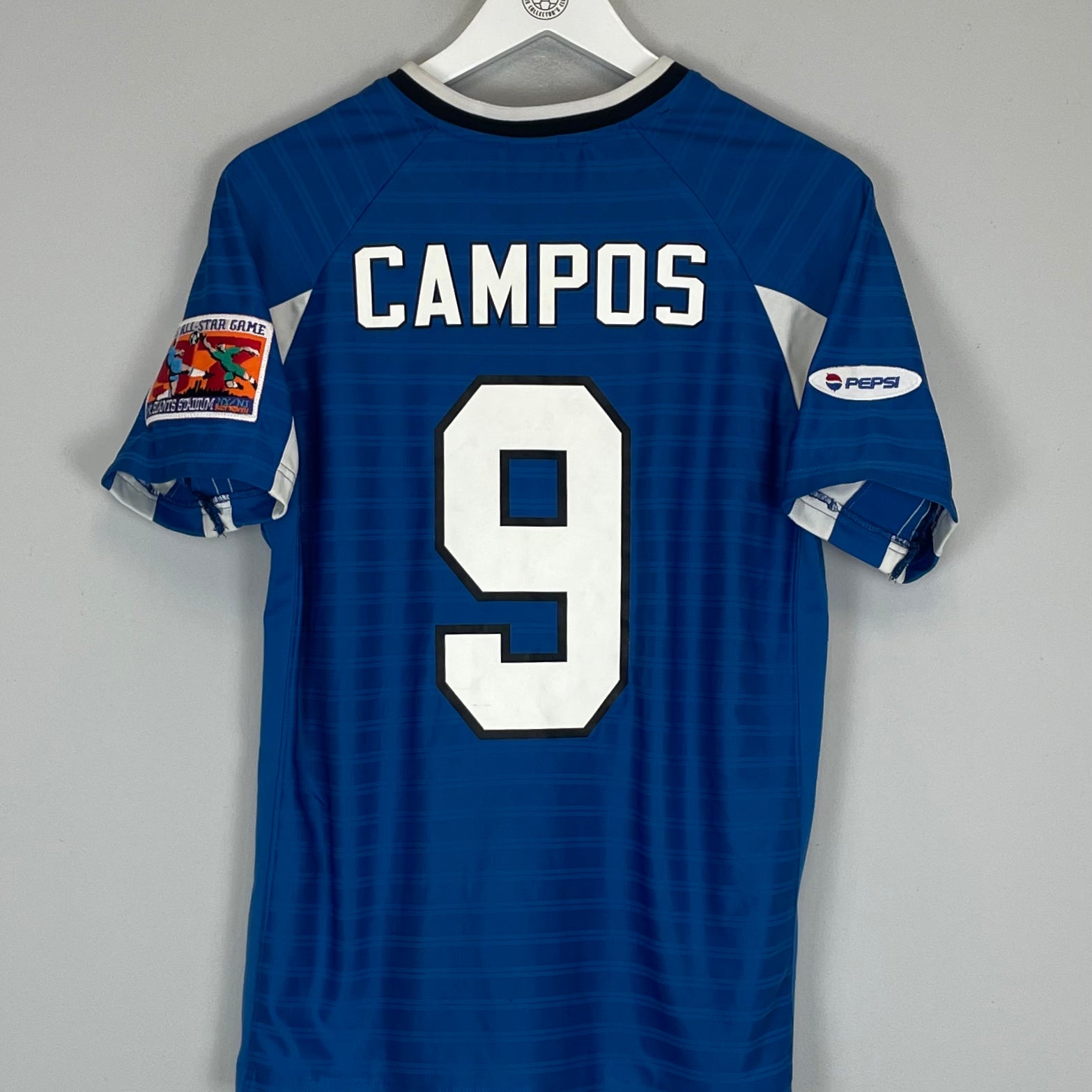 Shop 2001 MLS ALL-STAR WEST CAMPOS #9 AWAY SHIRT (S) NIKE, classic football shirts, vintage football shirts & retro soccer jerseys at Cult Kits