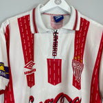 Shop 1999/00 NECAXA HOME SHIRT (XL) UMBRO, classic football shirts, vintage football shirts & retro soccer jerseys at Cult Kits