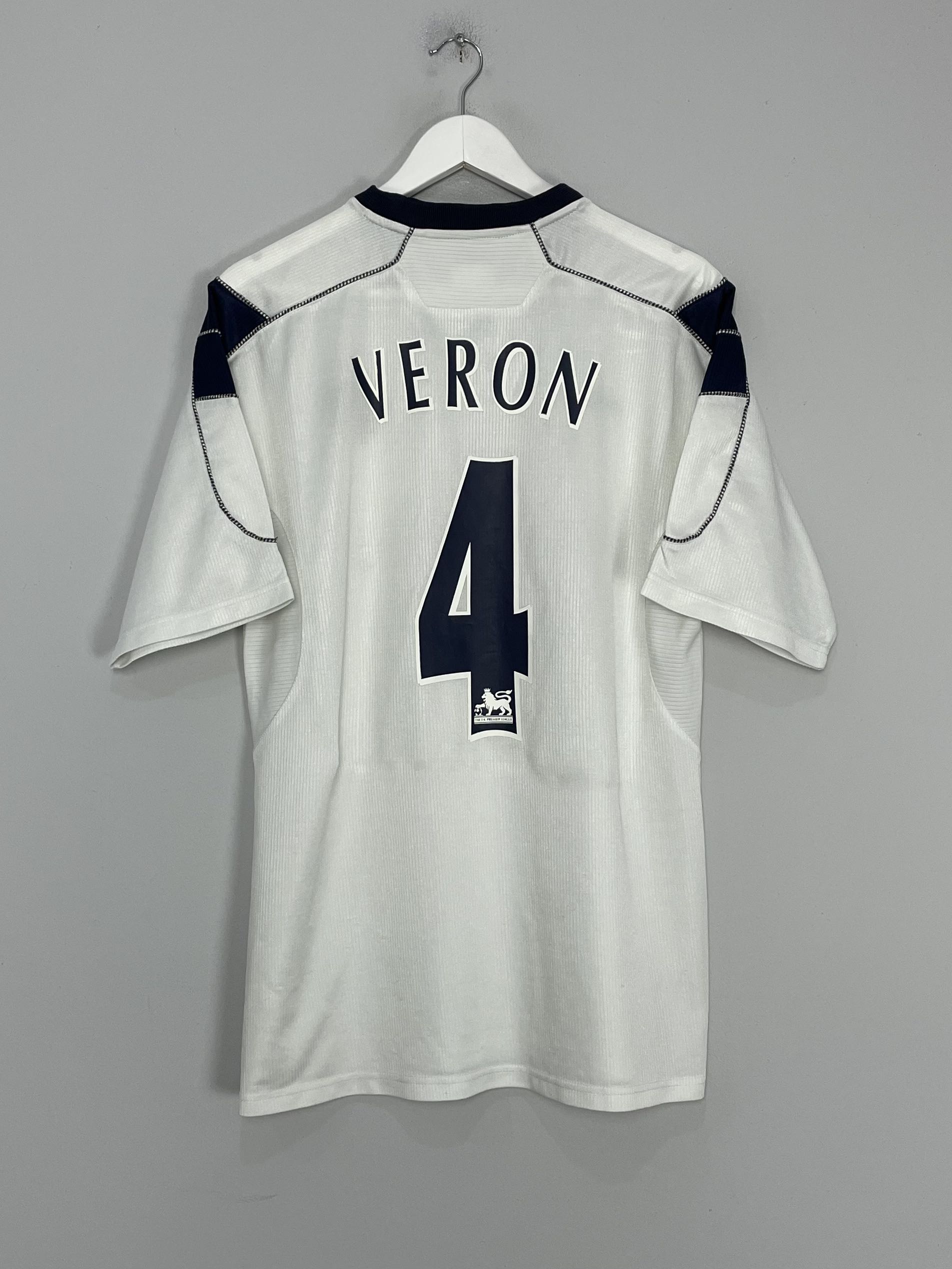 Shop 2000/01 MANCHESTER UNITED VERON #4 AWAY SHIRT (M) UMBRO, classic football shirts, vintage football shirts & retro soccer jerseys at Cult Kits