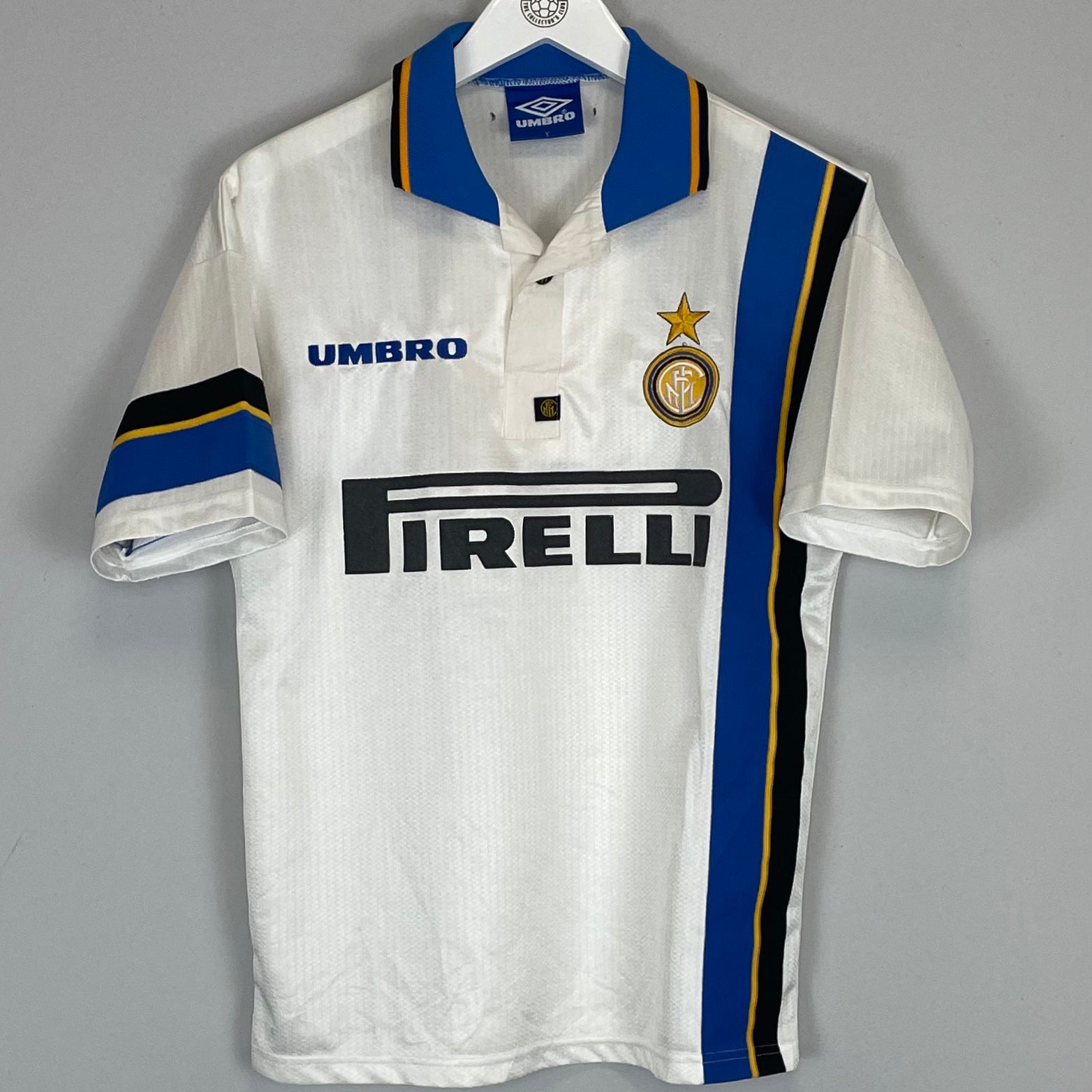 Shop 1997/98 INTER MILAN AWAY SHIRT (Y) UMBRO, classic football shirts, vintage football shirts & retro soccer jerseys at Cult Kits