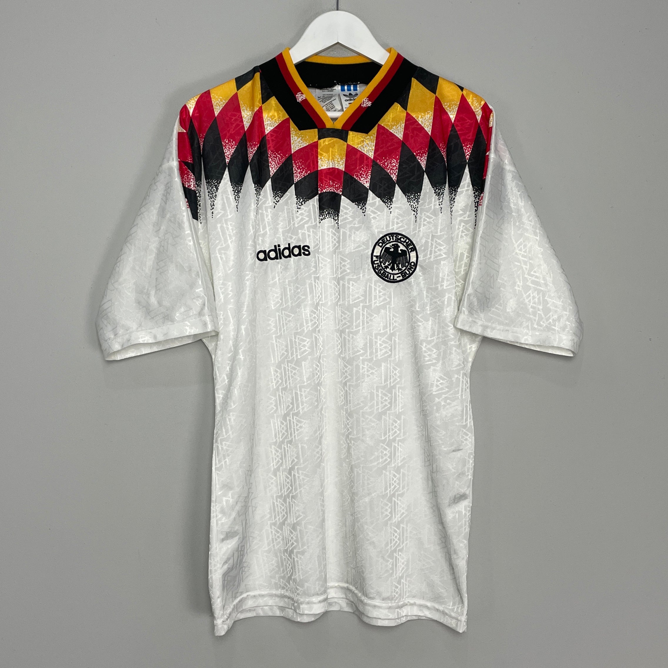 Shop 1994/96 GERMANY HOME SHIRT (L) ADIDAS, classic football shirts, vintage football shirts & retro soccer jerseys at Cult Kits