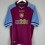 Shop 2000/01 ASTON VILLA GINOLA #14 HOME SHIRT (L) DIADORA, classic football shirts, vintage football shirts & retro soccer jerseys at Cult Kits