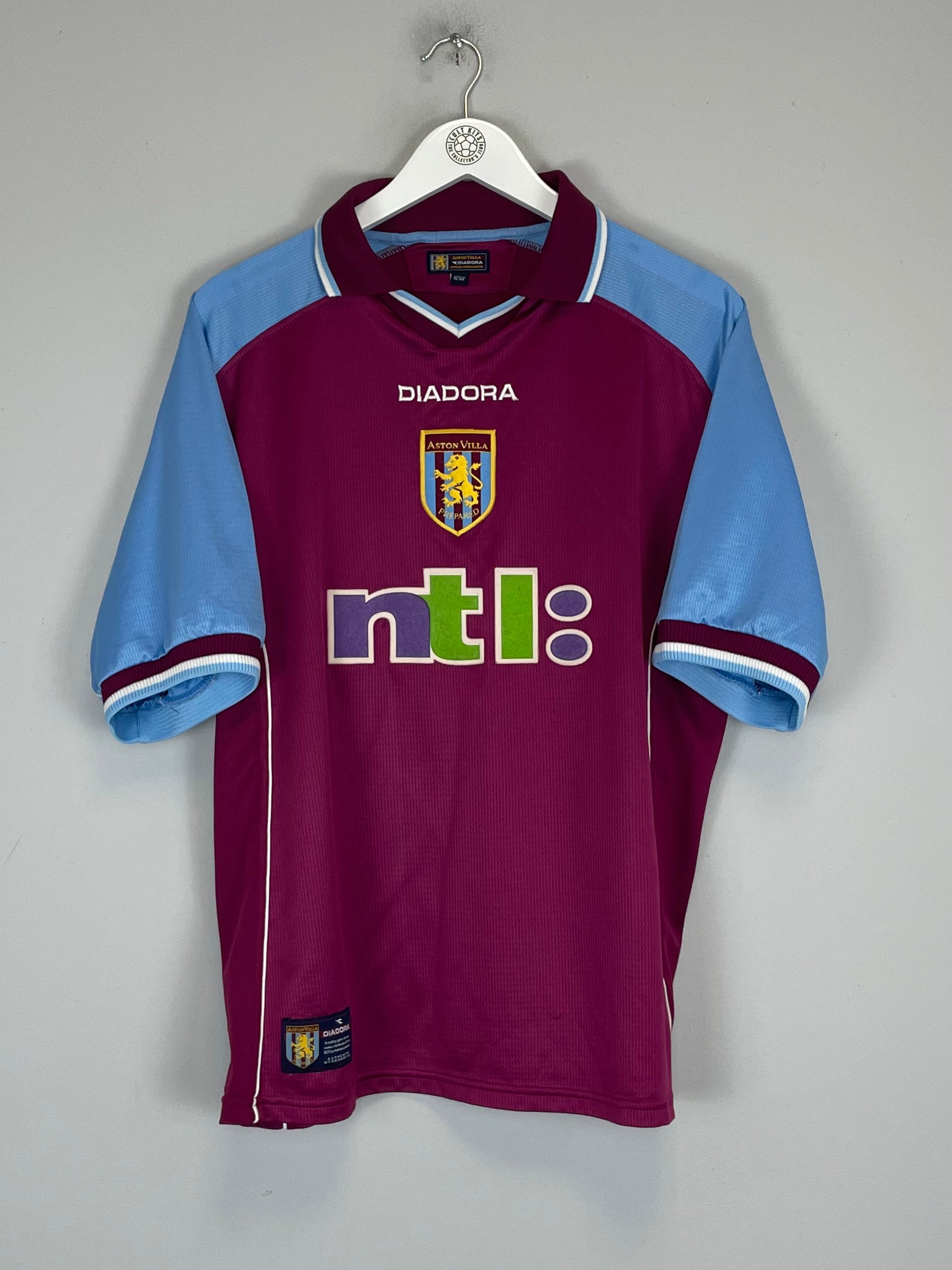 Shop 2000/01 ASTON VILLA GINOLA #14 HOME SHIRT (L) DIADORA, classic football shirts, vintage football shirts & retro soccer jerseys at Cult Kits