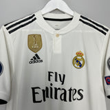 2018/19 REAL MADRID BENZEMA #9 AUTHENTIC HOME SHIRT (L) ADIDAS