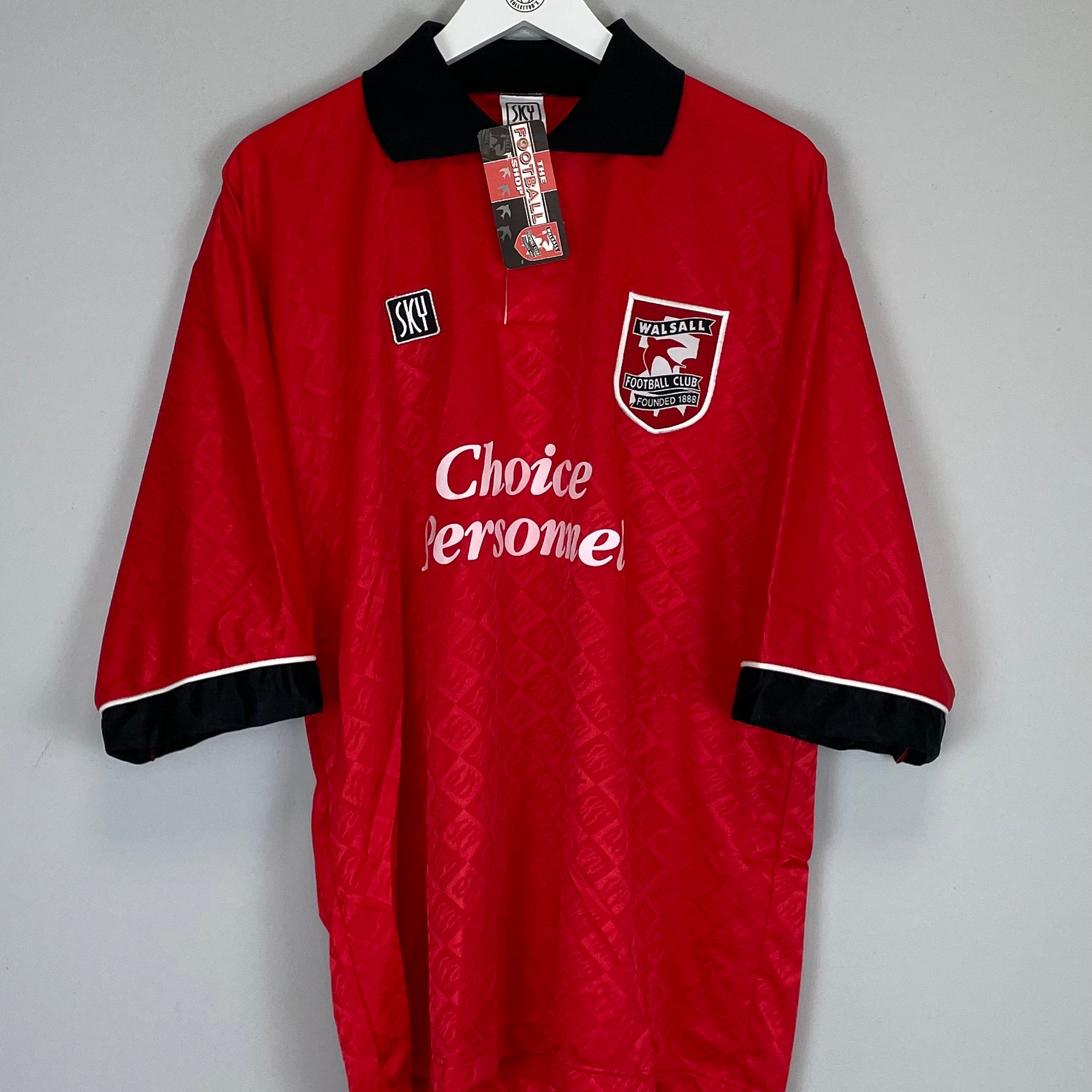 Shop 1995/96 WALSALL *BNWT* HOME SHIRT (L) SKY, classic football shirts, vintage football shirts & retro soccer jerseys at Cult Kits