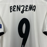 2018/19 REAL MADRID BENZEMA #9 AUTHENTIC HOME SHIRT (L) ADIDAS