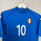 Shop 2000/02 ITALY TOTTI #10 HOME SHIRT (S) KAPPA, classic football shirts, vintage football shirts & retro soccer jerseys at Cult Kits