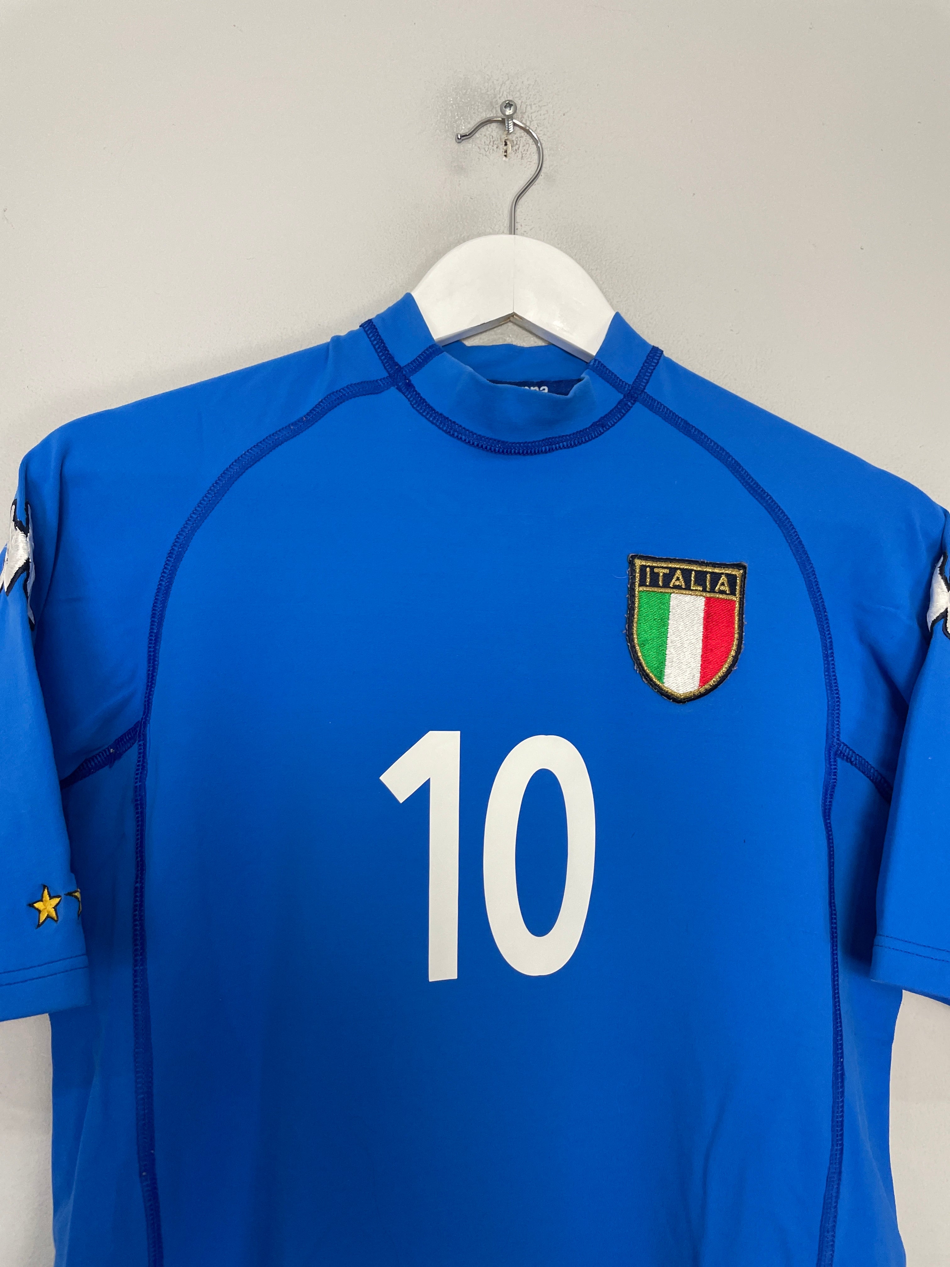 Shop 2000/02 ITALY TOTTI #10 HOME SHIRT (S) KAPPA, classic football shirts, vintage football shirts & retro soccer jerseys at Cult Kits