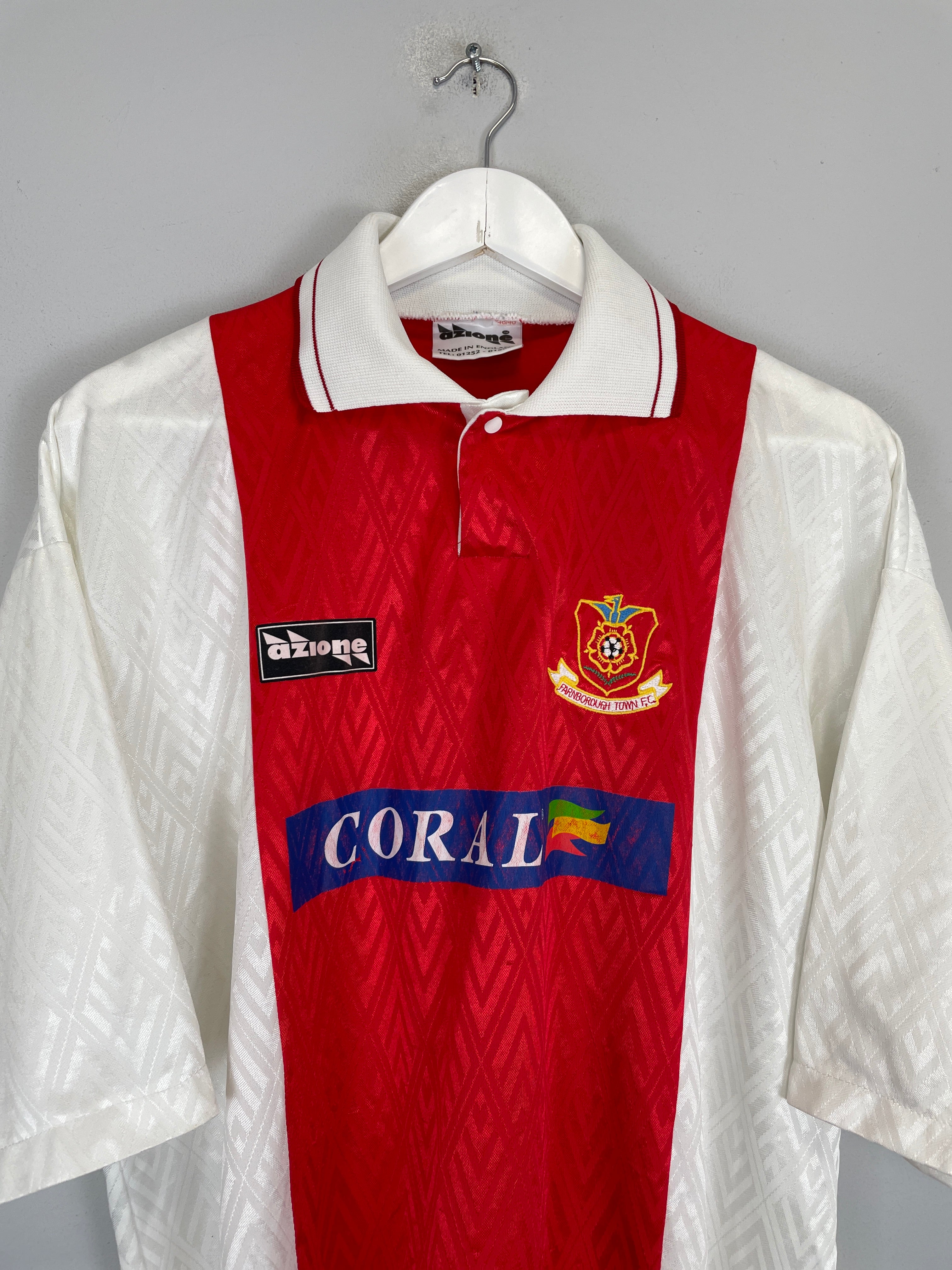 Shop 1998/99 FARNBOROUGH TOWN HOME SHIRT (XL) AZIONE, classic football shirts, vintage football shirts & retro soccer jerseys at Cult Kits