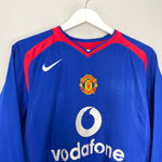 Shop 2005/06 MANCHESTER UNITED ROONEY #8 L/S AWAY SHIRT (M) NIKE, classic football shirts, vintage football shirts & retro soccer jerseys at Cult Kits