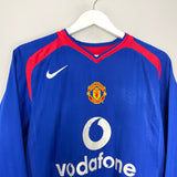 Shop 2005/06 MANCHESTER UNITED ROONEY #8 L/S AWAY SHIRT (M) NIKE, classic football shirts, vintage football shirts & retro soccer jerseys at Cult Kits