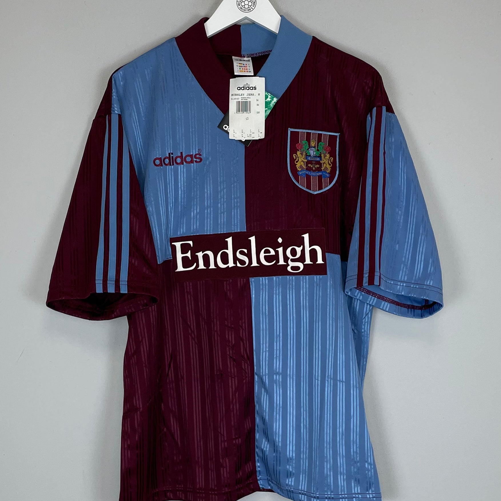Shop 1996/98 BURNLEY *BNWT* HOME SHIRT (L) ADIDAS, classic football shirts, vintage football shirts & retro soccer jerseys at Cult Kits