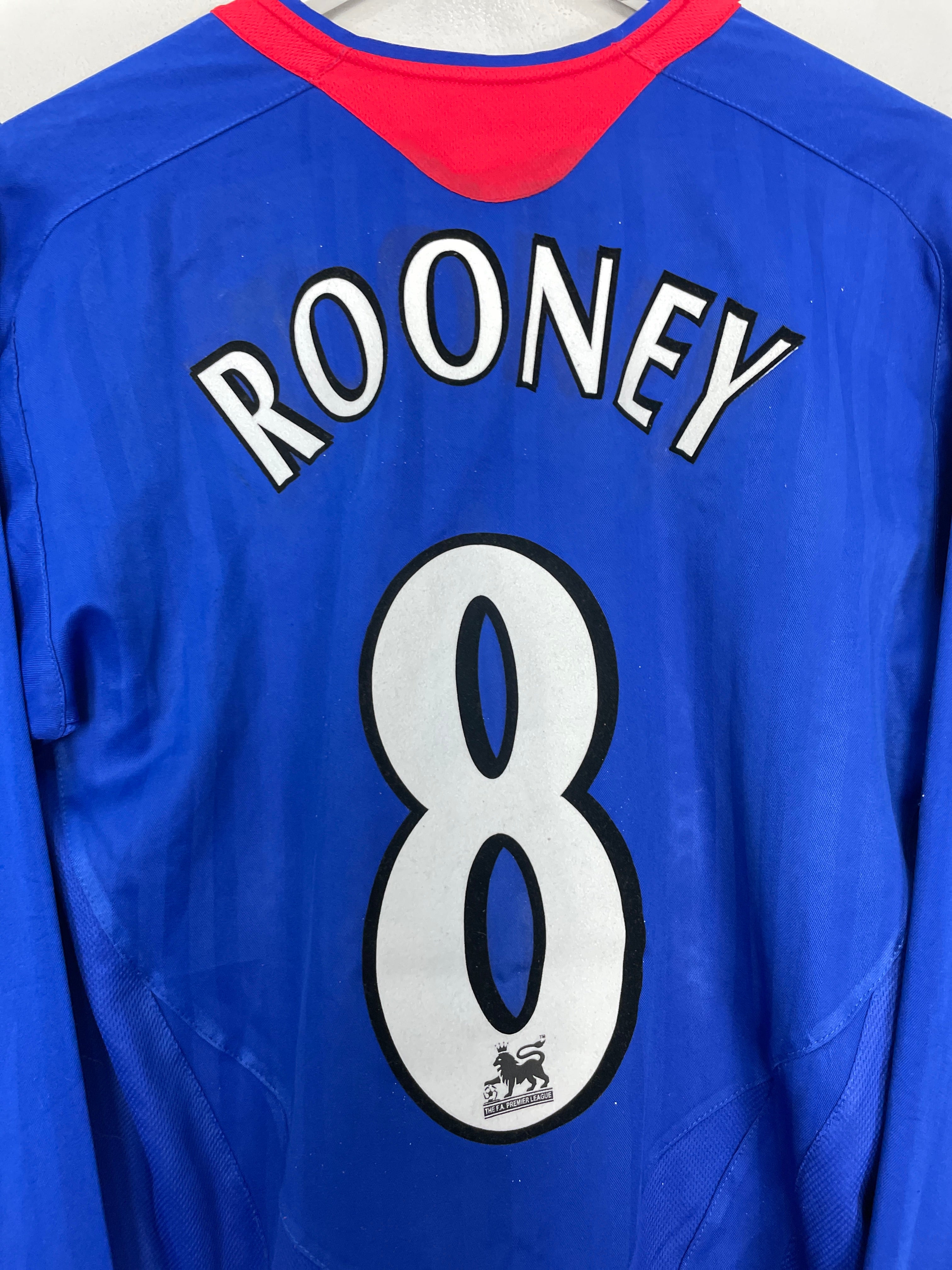 Shop 2005/06 MANCHESTER UNITED ROONEY #8 L/S AWAY SHIRT (M) NIKE, classic football shirts, vintage football shirts & retro soccer jerseys at Cult Kits