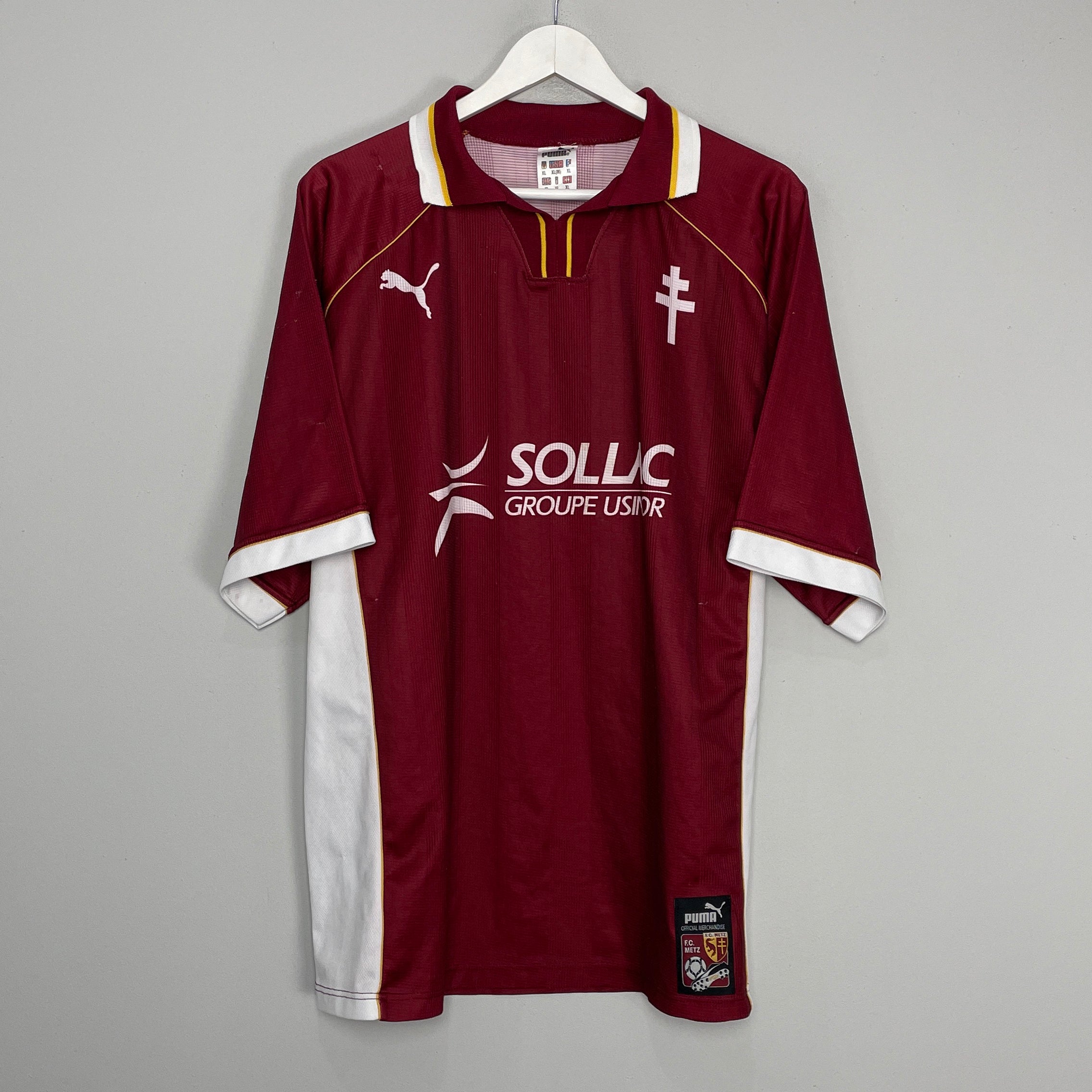 Shop 1998/99 METZ HOME SHIRT (XL) PUMA, classic football shirts, vintage football shirts & retro soccer jerseys at Cult Kits