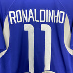Shop 2002/04 BRAZIL RONALDINHO #10 AWAY SHIRT (M) NIKE, classic football shirts, vintage football shirts & retro soccer jerseys at Cult Kits