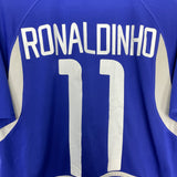 Shop 2002/04 BRAZIL RONALDINHO #10 AWAY SHIRT (M) NIKE, classic football shirts, vintage football shirts & retro soccer jerseys at Cult Kits