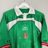 Shop 2000/01 MEXICO *SQUAD SIGNED* HOME SHIRT (XL) ATLETICA, classic football shirts, vintage football shirts & retro soccer jerseys at Cult Kits