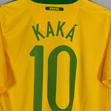 2010/11 BRAZIL KAKA #10 HOME SHIRT (M) NIKE