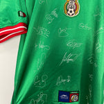 Shop 2000/01 MEXICO *SQUAD SIGNED* HOME SHIRT (XL) ATLETICA, classic football shirts, vintage football shirts & retro soccer jerseys at Cult Kits