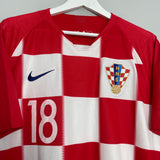 Shop 2018/19 CROATIA REBIC #18 HOME SHIRT (XL) NIKE, classic football shirts, vintage football shirts & retro soccer jerseys at Cult Kits