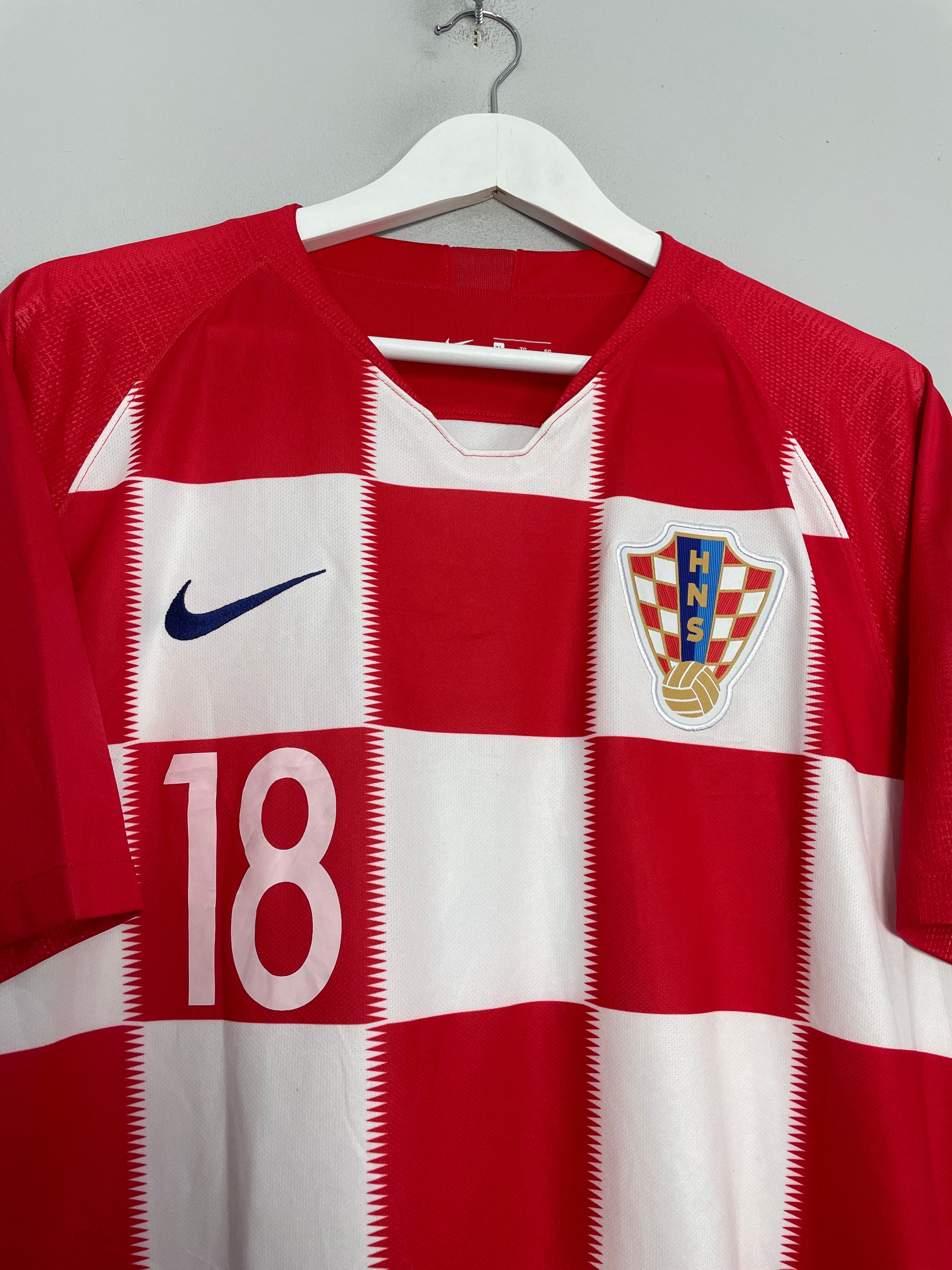 Shop 2018/19 CROATIA REBIC #18 HOME SHIRT (XL) NIKE, classic football shirts, vintage football shirts & retro soccer jerseys at Cult Kits
