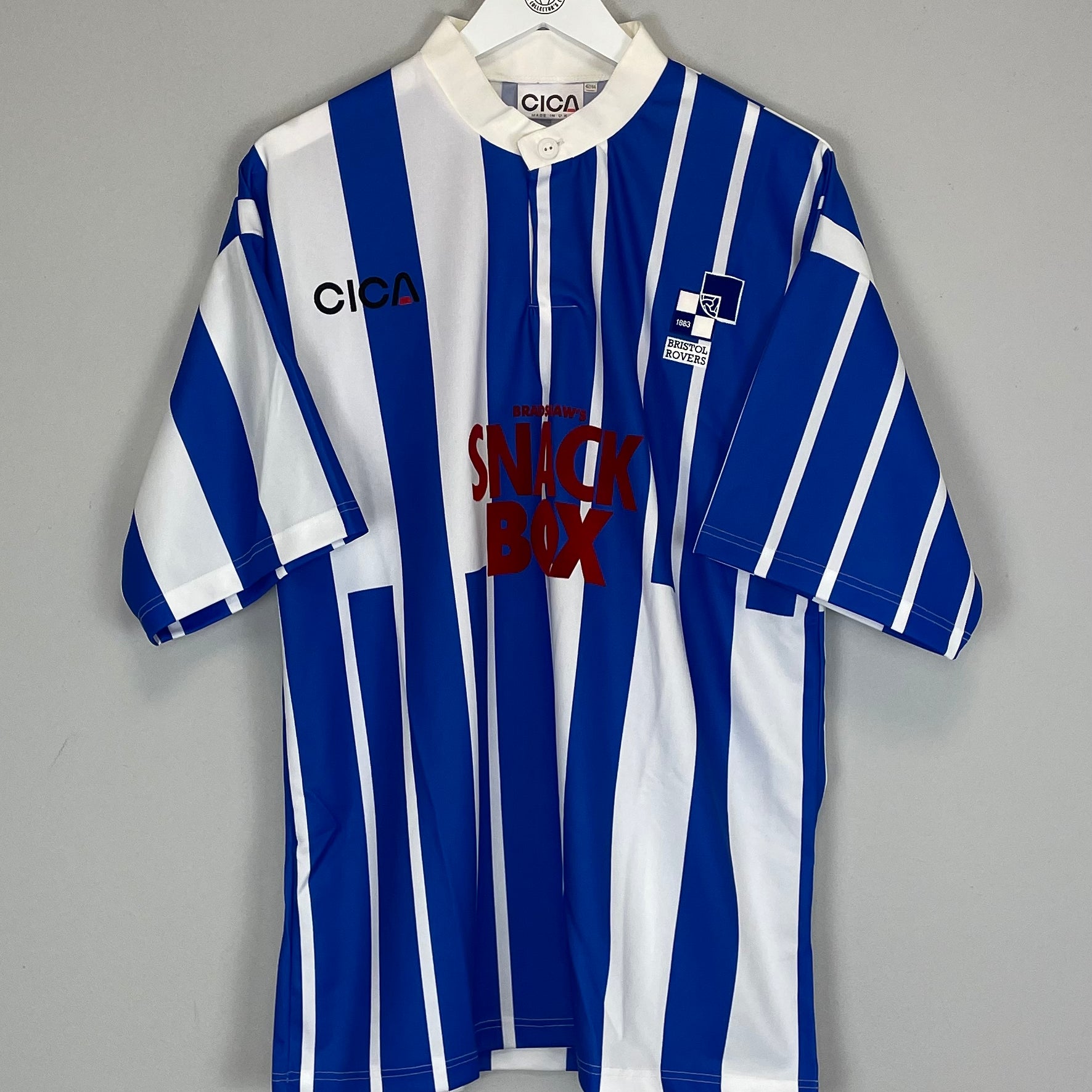 Shop 1996/97 BRISTOL ROVERS *MINT* HOME SHIRT (L) CICA, classic football shirts, vintage football shirts & retro soccer jerseys at Cult Kits