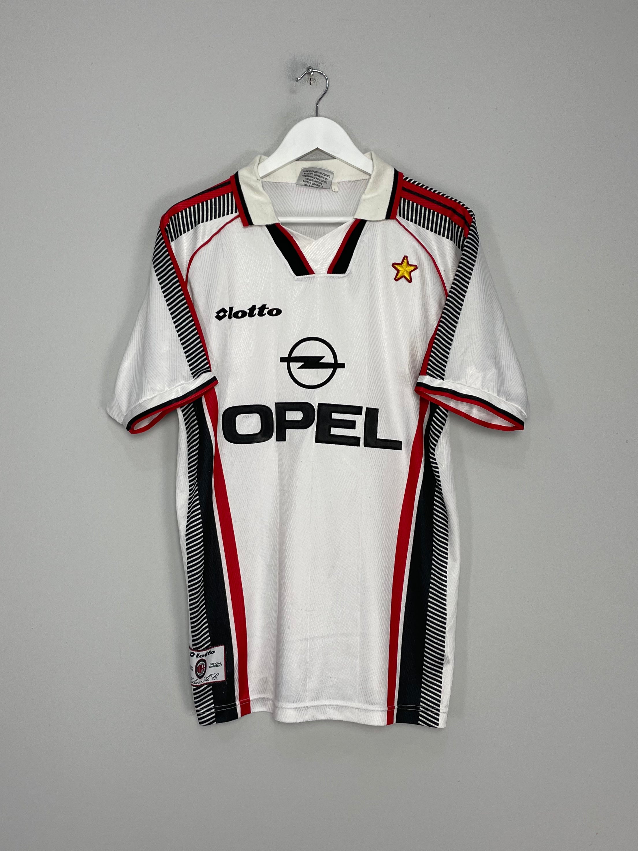 Shop 1997/98 AC MILAN AWAY SHIRT (L) LOTTO, classic football shirts, vintage football shirts & retro soccer jerseys at Cult Kits