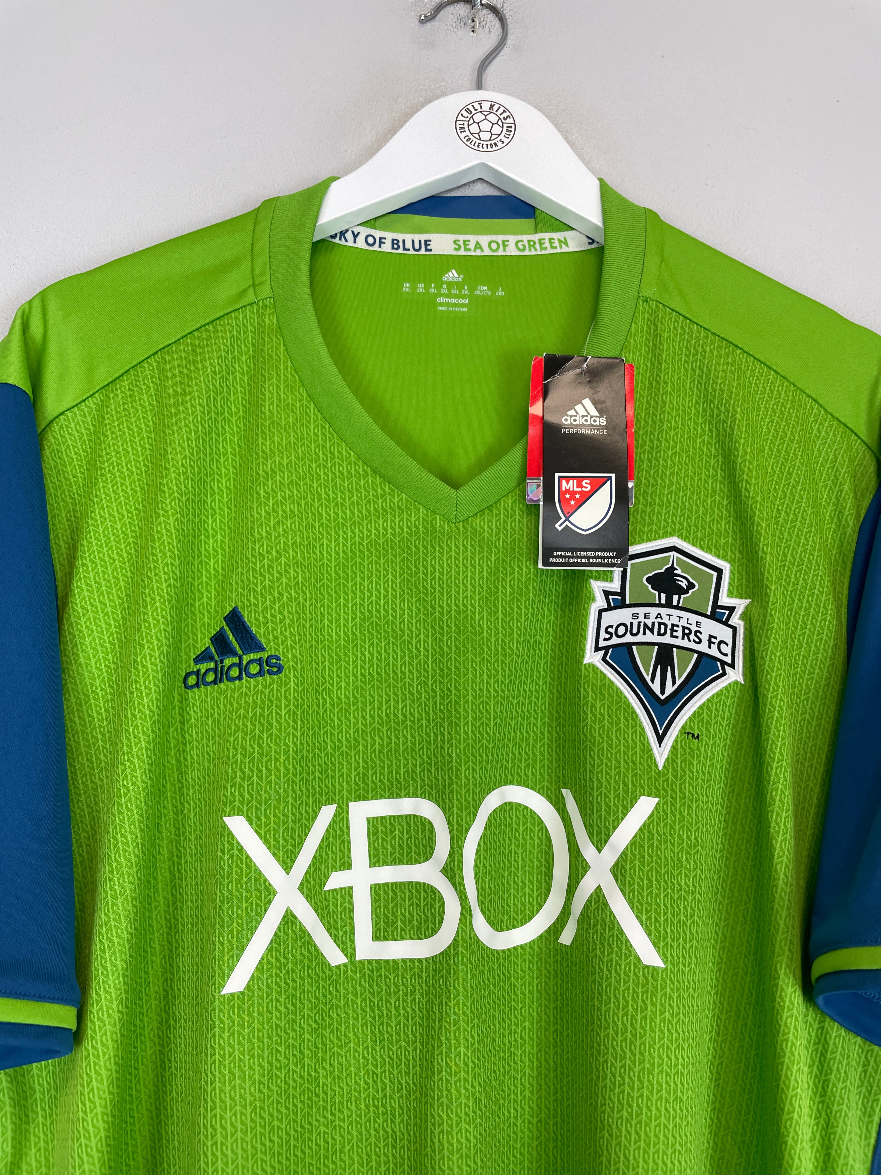 Shop 2016/17 SEATTLE SOUNDERS *BNWT* HOME SHIRT (XXL) ADIDAS, classic football shirts, vintage football shirts & retro soccer jerseys at Cult Kits