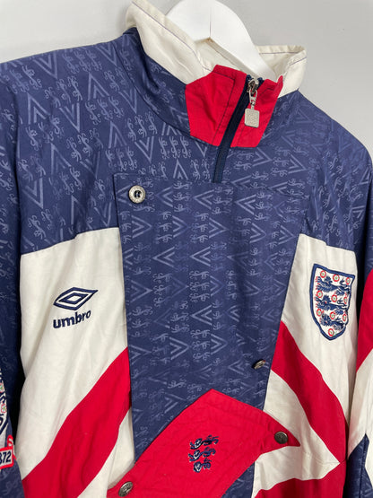 1990/92 ENGLAND TRAINING JACKET (M) UMBRO