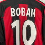 Shop 1998/00 AC MILAN BOBAN #10 HOME SHIRT (XL) ADIDAS, classic football shirts, vintage football shirts & retro soccer jerseys at Cult Kits