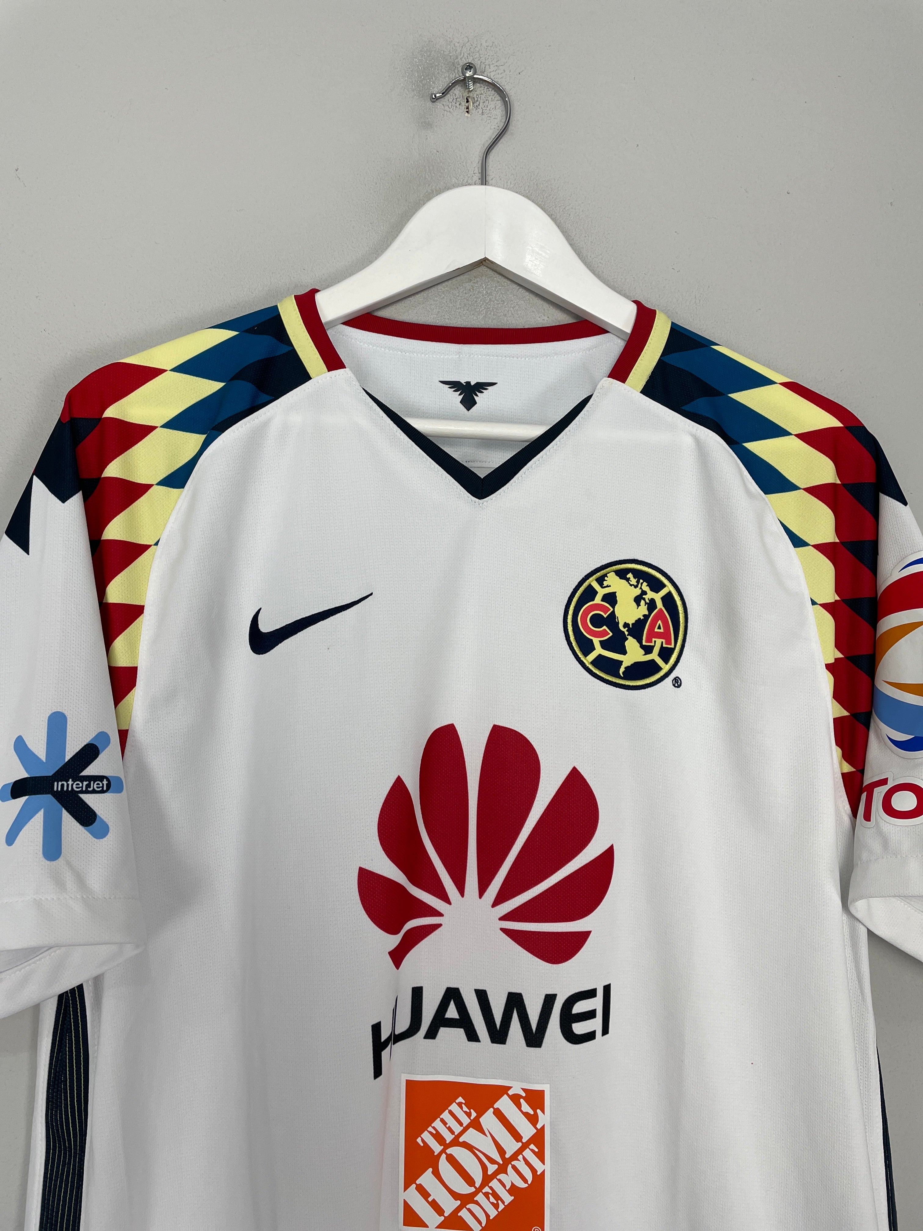 Shop 2017/18 CLUB AMERICA AWAY SHIRT (L) NIKE, classic football shirts, vintage football shirts & retro soccer jerseys at Cult Kits