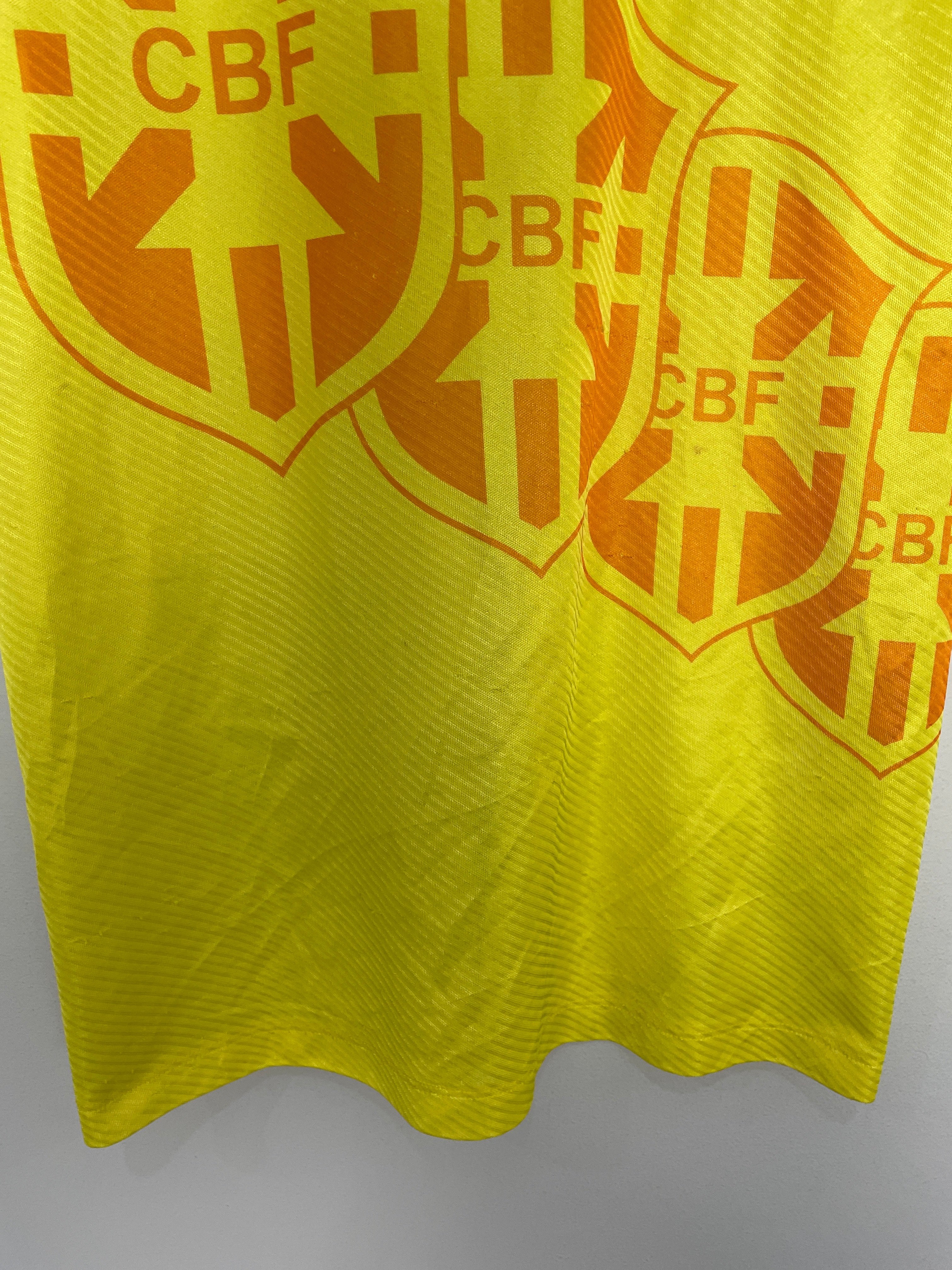 Shop 1994/96 BRAZIL HOME SHIRT (M) UMBRO, classic football shirts, vintage football shirts & retro soccer jerseys at Cult Kits