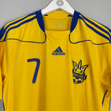 Shop 2010/12 UKRAINE SHEVCHENKO #7 *BNWT* HOME SHIRT (L) ADIDAS, classic football shirts, vintage football shirts & retro soccer jerseys at Cult Kits
