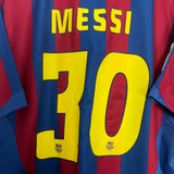 Shop 2005/06 BARCELONA MESSI #30 HOME SHIRT (L) NIKE, classic football shirts, vintage football shirts & retro soccer jerseys at Cult Kits