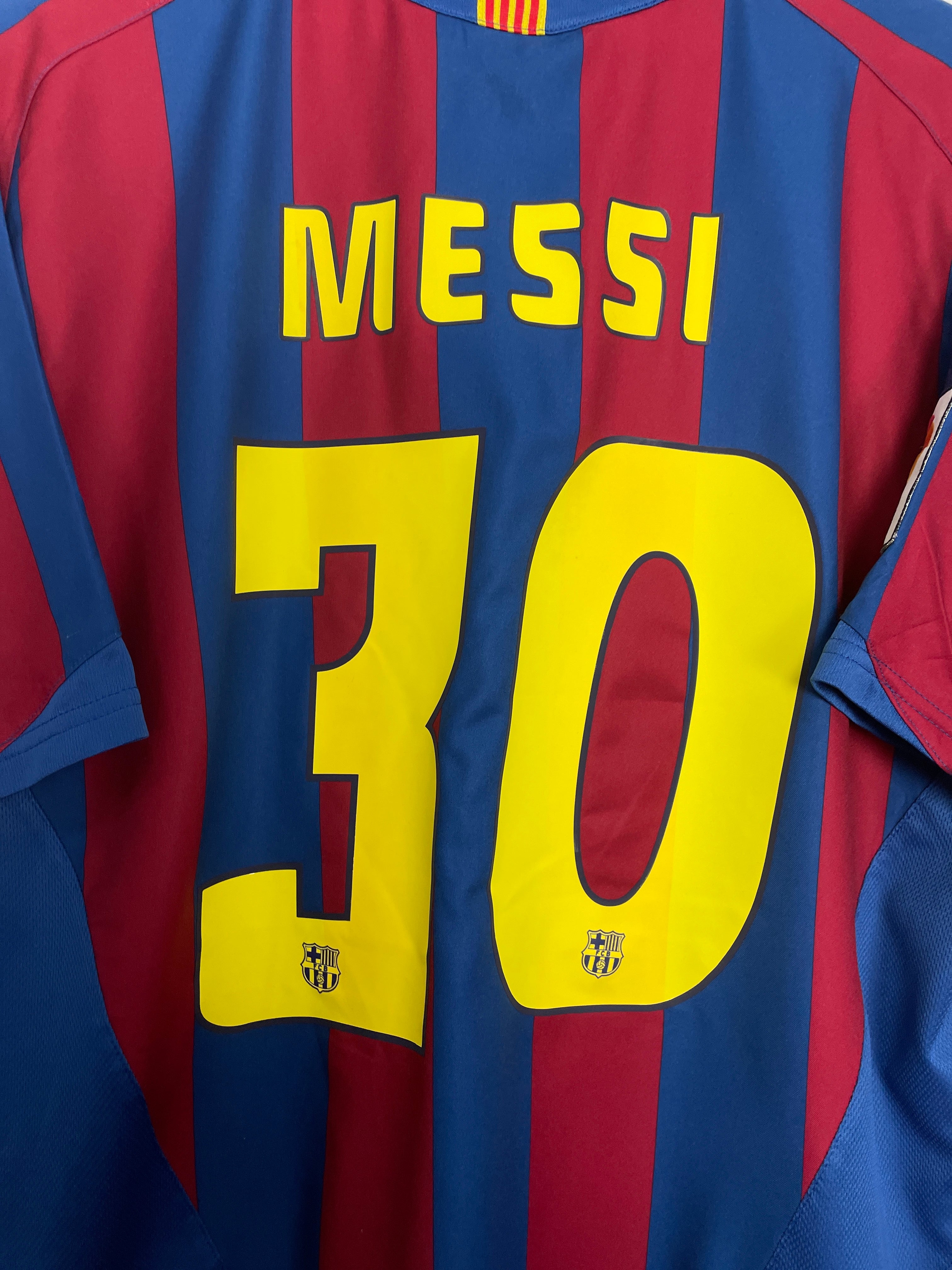 Shop 2005/06 BARCELONA MESSI #30 HOME SHIRT (L) NIKE, classic football shirts, vintage football shirts & retro soccer jerseys at Cult Kits