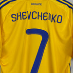 Shop 2010/12 UKRAINE SHEVCHENKO #7 *BNWT* HOME SHIRT (L) ADIDAS, classic football shirts, vintage football shirts & retro soccer jerseys at Cult Kits