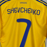 Shop 2010/12 UKRAINE SHEVCHENKO #7 *BNWT* HOME SHIRT (L) ADIDAS, classic football shirts, vintage football shirts & retro soccer jerseys at Cult Kits