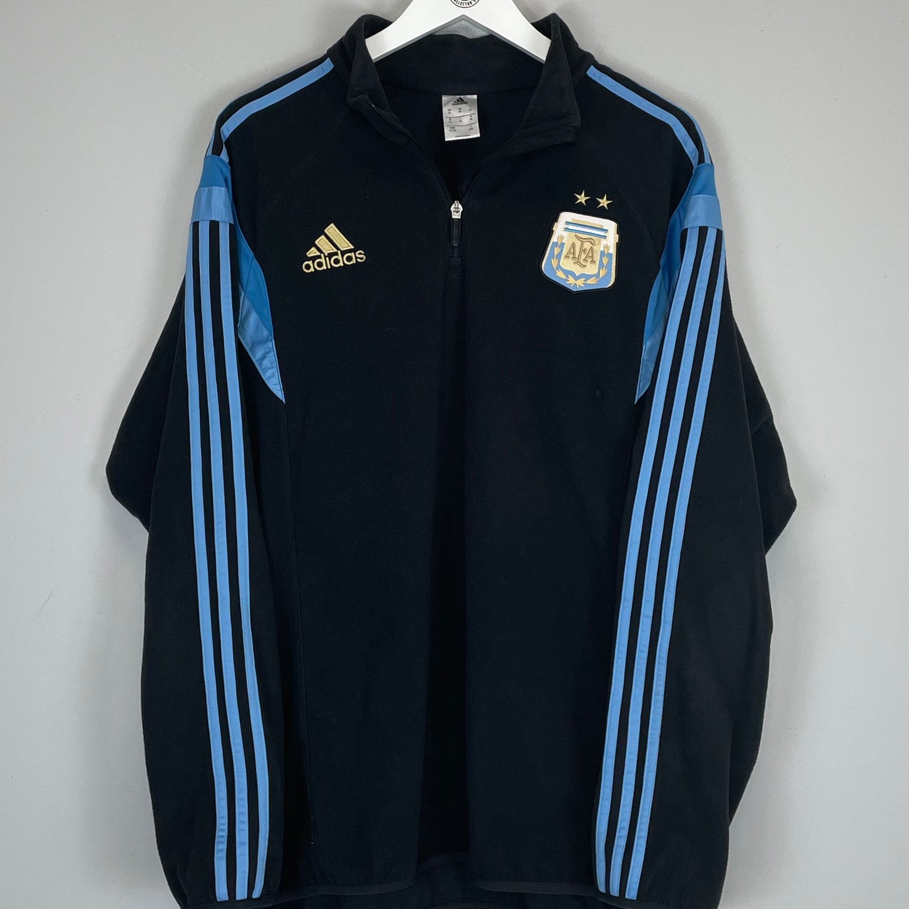 Shop 2013/14 ARGENTINA 1/4 ZIP FLEECE (XL) ADIDAS, classic football shirts, vintage football shirts & retro soccer jerseys at Cult Kits