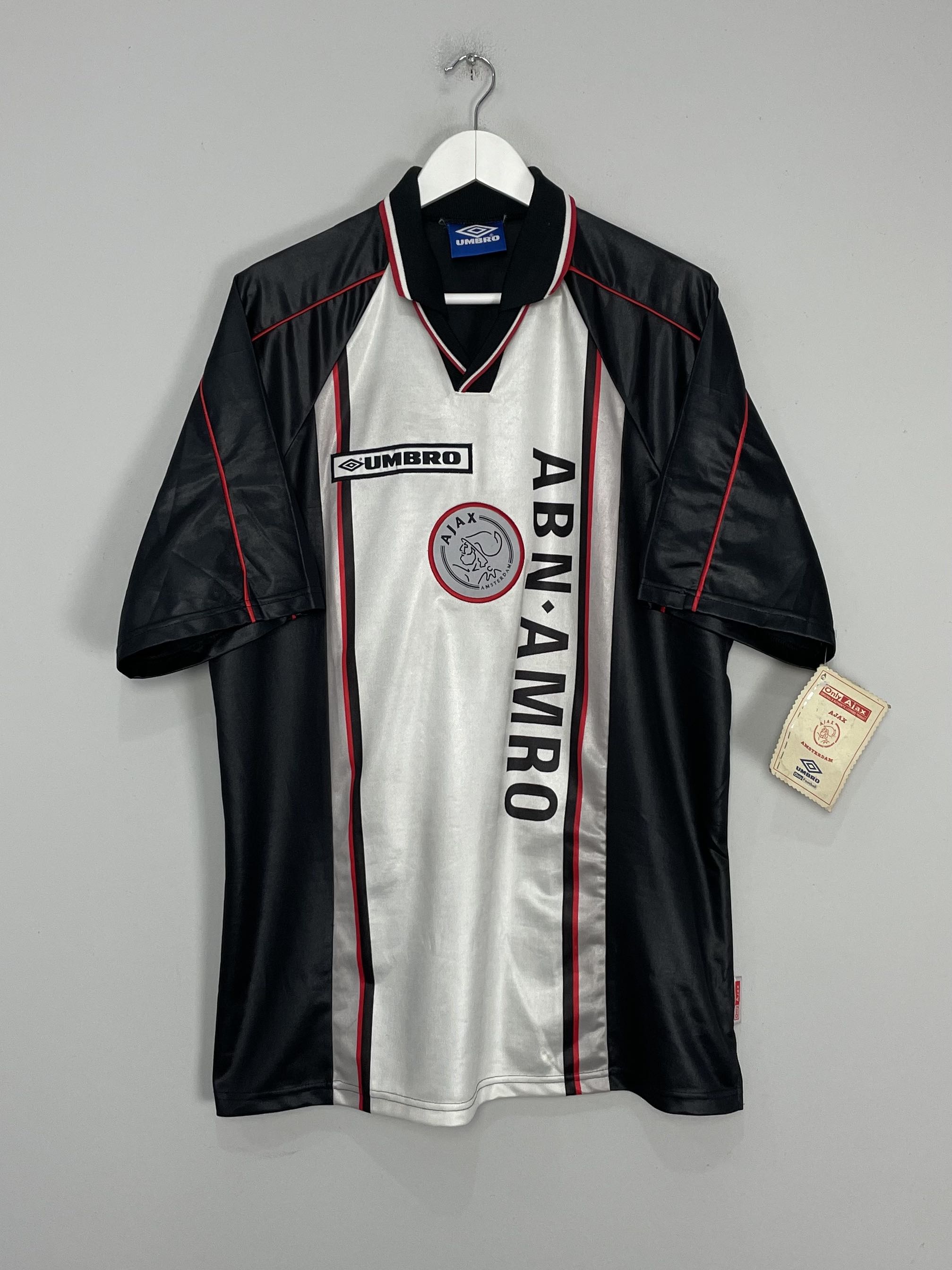 Shop 1998/99 AJAX *BNWT* AWAY SHIRT (XL) UMBRO, classic football shirts, vintage football shirts & retro soccer jerseys at Cult Kits