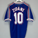 Shop 1998/00 FRANCE ZIDANE #10 HOME SHIRT (M) ADIDAS, classic football shirts, vintage football shirts & retro soccer jerseys at Cult Kits