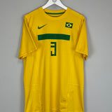 2011/12 BRAZIL LUCAS #3 HOME SHIRT (L) NIKE