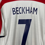Shop 2003/05 ENGLAND BECKHAM #7 HOME SHIRT (XXL) UMBRO, classic football shirts, vintage football shirts & retro soccer jerseys at Cult Kits
