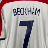 Shop 2003/05 ENGLAND BECKHAM #7 HOME SHIRT (XXL) UMBRO, classic football shirts, vintage football shirts & retro soccer jerseys at Cult Kits