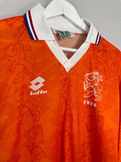 1994/95 NETHERLANDS #11 L/S HOME SHIRT (M) LOTTO