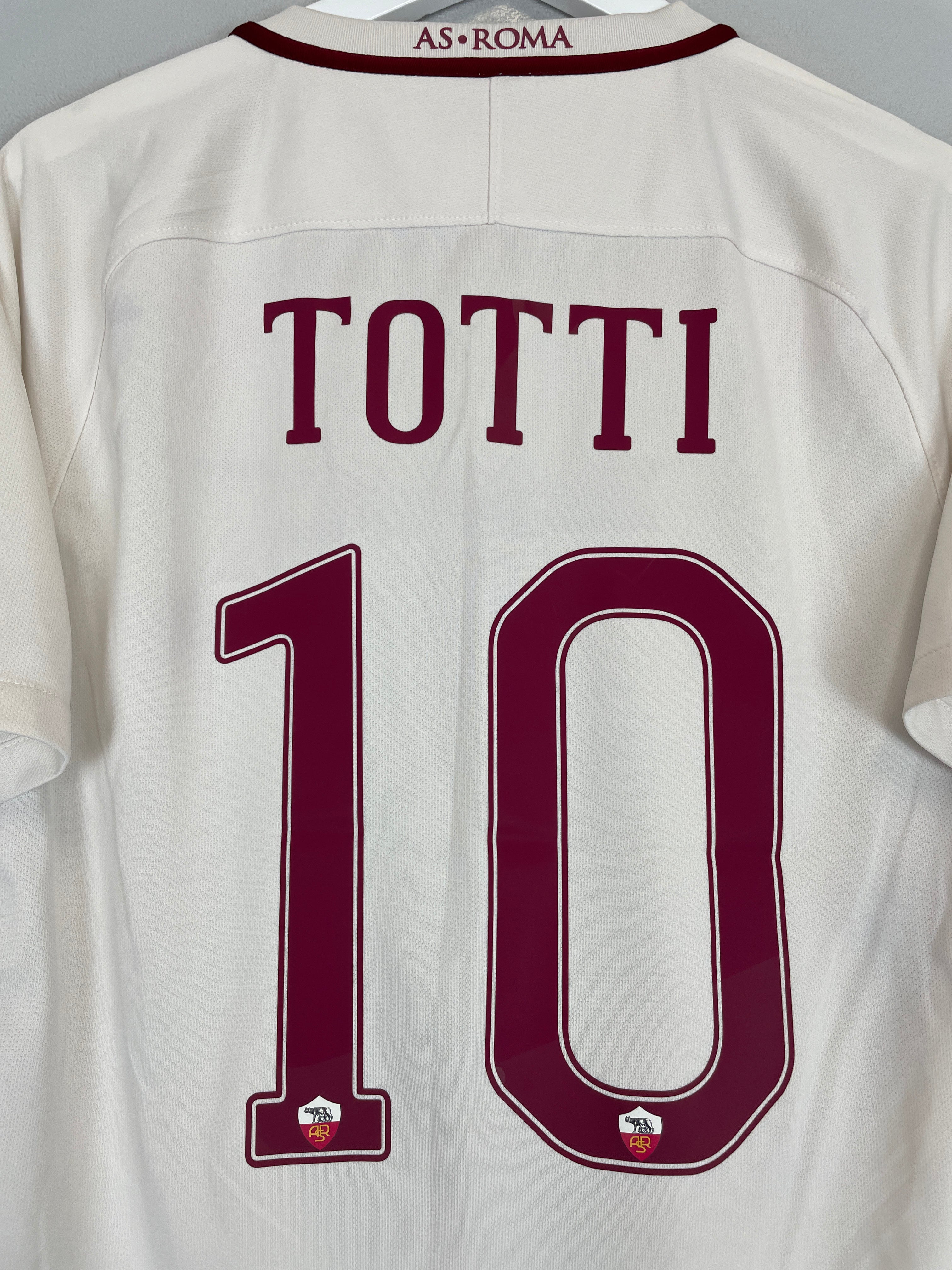 Shop 2016/17 ROMA TOTTI #10 AWAY SHIRT (M) NIKE, classic football shirts, vintage football shirts & retro soccer jerseys at Cult Kits