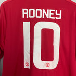 Shop 2015/16 MANCHESTER UNITED ROONEY #10 L/S HOME SHIRT (L) ADIDAS, classic football shirts, vintage football shirts & retro soccer jerseys at Cult Kits