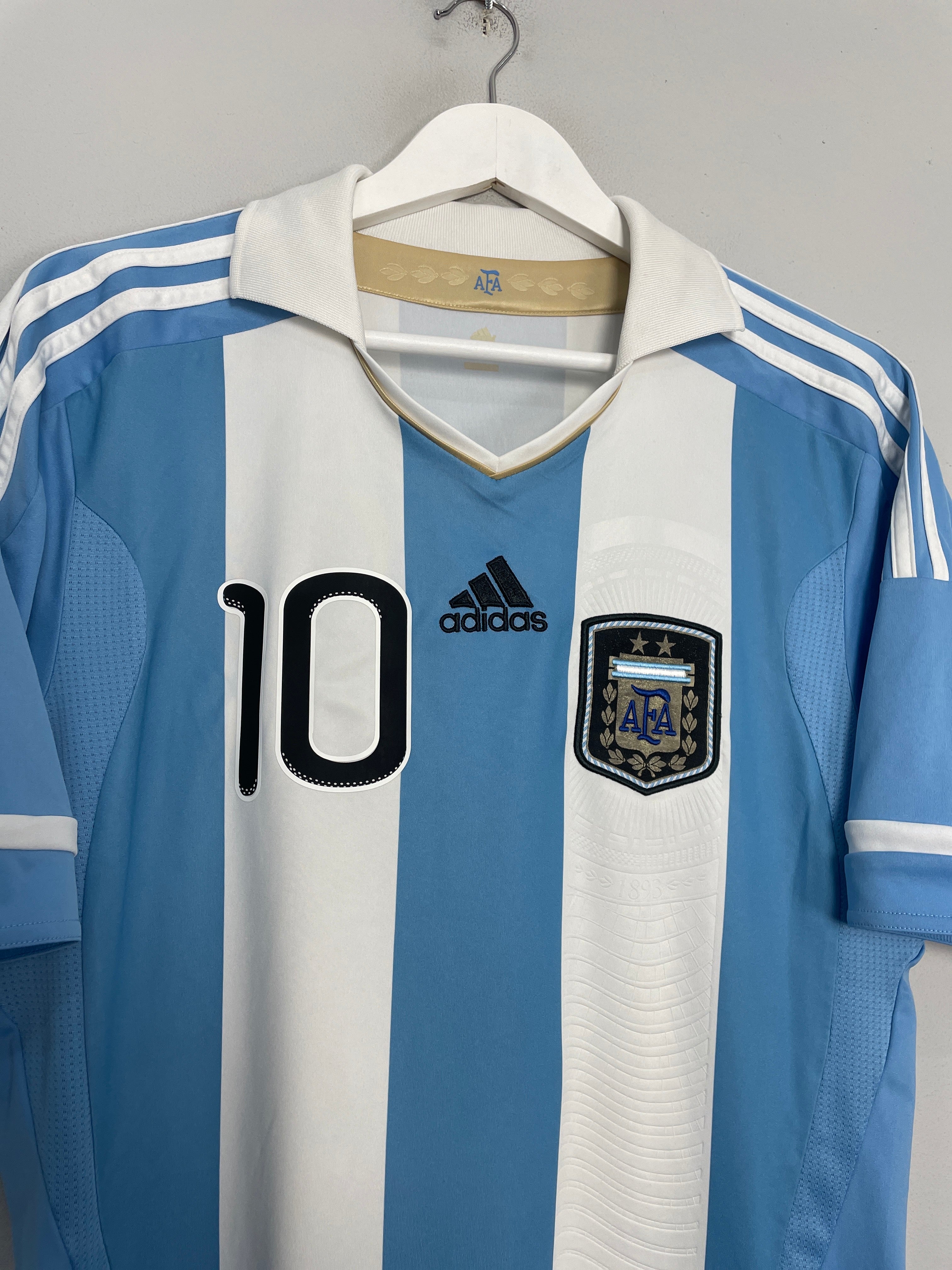 Shop 2011/13 ARGENTINA MESSI #10 HOME SHIRT (M) ADIDAS, classic football shirts, vintage football shirts & retro soccer jerseys at Cult Kits