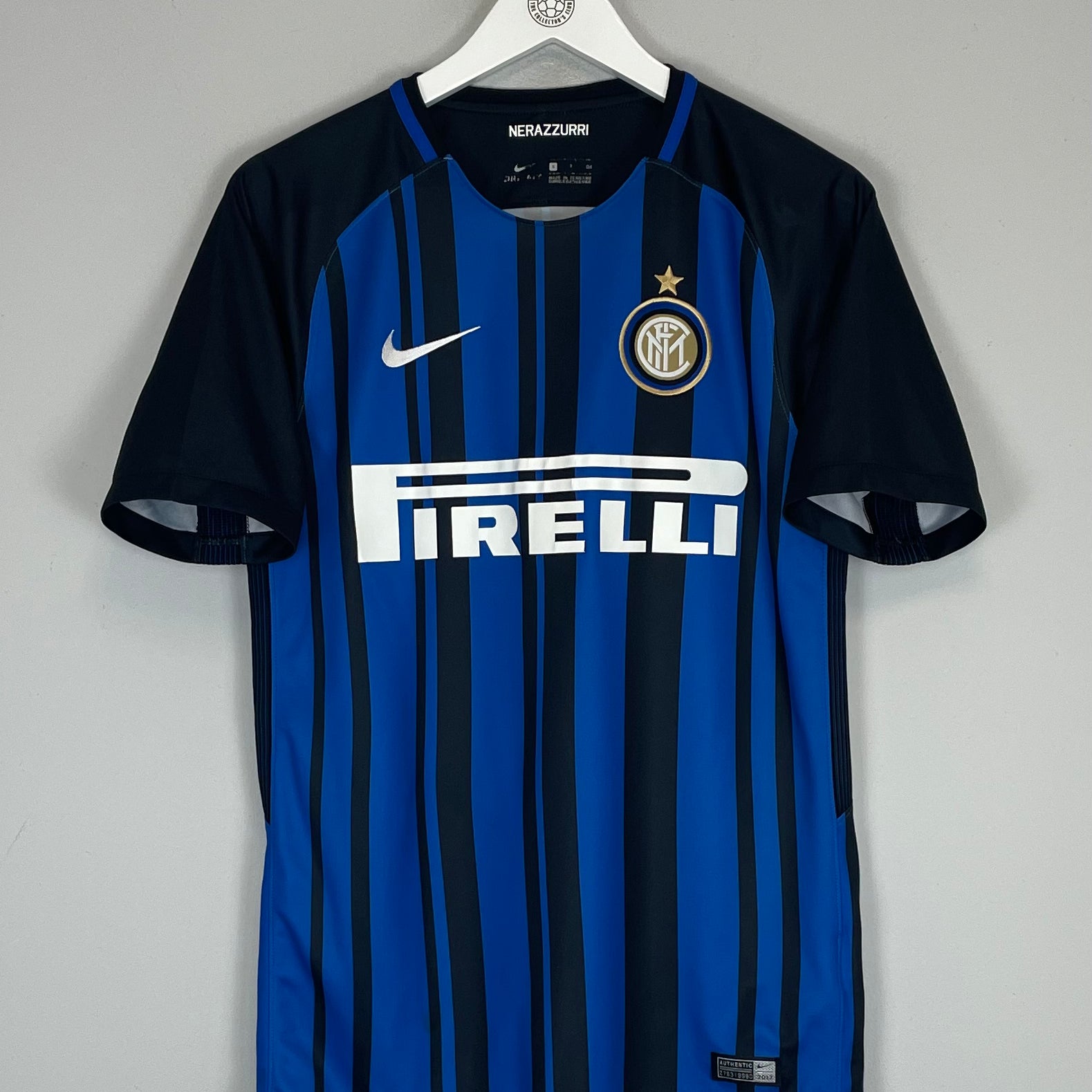 Shop 2017/18 INTER MILAN HOME SHIRT (S) NIKE, classic football shirts, vintage football shirts & retro soccer jerseys at Cult Kits